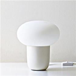 LAMPARA DE MESA LUMUNA M64 BLANCA CON TULIPA DE VIDRIO OPAL SATINADA E27 