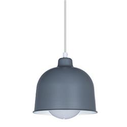 COLGANTE FYLLO GRIS MATE E27 21CM DIAMETRO X 18.5CM DE ALTO