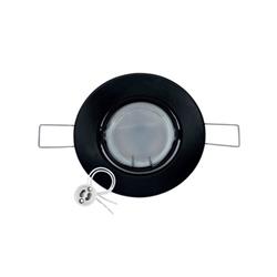 EMBUTIDO POLICARBONATO REDONDO NEGRO MATE GU10 94MM DIAMETRO