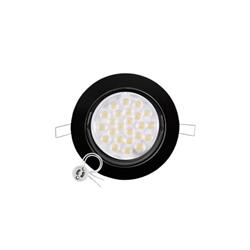 EMBUTIDO POLICARBONATO REDONDO NEGRO MATE AR111 158MM DIAMETRO