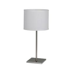 LAMPARA DE MESA ONIK 6005-01 PLATIL E27 P.LIENZO BLANCO