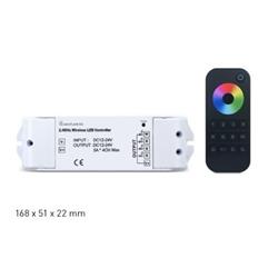 CONTROLADORA RGBW INALAMBRICA 5Ax4 CANALES 12V/24V CON CONTROL REMOTO