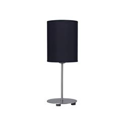 LAMPARA DE MESA NEGRO 42CM PANTALLA NEGRA