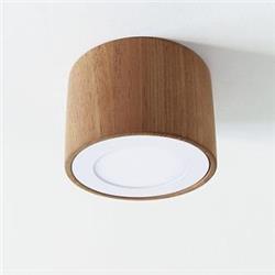 PLAFON MAYO A13 MADERA MACIZA CEDRO CON PANEL LED 6W CÁLIDO