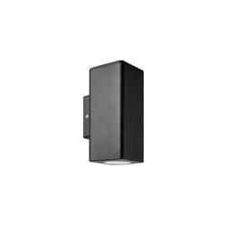 APLIQUE BIDIRECCIONAL GU10 CUADRADO NEGRO