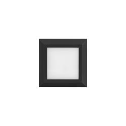 APLIQUE DECOLED QUARTER 3W NEGRO BLANCO CALIDO 3000K 110*