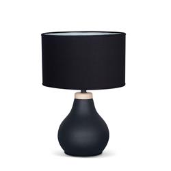 LAMPARA DE MESA 7650 MARI NEGRO LIENZO E27