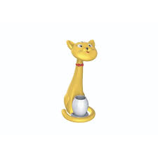 LAMPARA DE MESA GATITO AMARILLO LED 6W 350ML