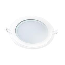 EMBUTIDO CIRCULAR BLANCO CON VIDRIO LED 6W 2700K 450LM Ø100MM