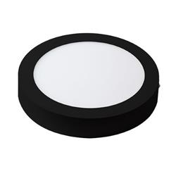 PLAFON BLACK LED 6W CIRCULAR 2700K NEGRO