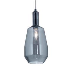 COLGANTE ROOT VIDRIO GRIS FUME 1 LUZ E27 15CM DIAMETRO