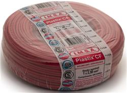 MTS.CABLE PLASTIX 2,5 MM ROJO