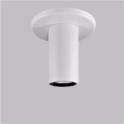 PLAFON 8019 BLANCO CON BASE 1 LUZ GU10 58MM DIAMETRO X 100MM ALTO
