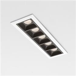 EMBUTIDO TEBO BLANCO 5x2W 3000K 660LM 30° DIM TRIAC CRI90 IP20 