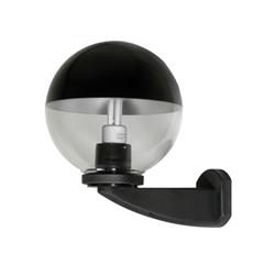 APLIQUE GLOBIT CON GLOBO Ø250 PMMA REFLEX CON BRAZO LARGO NEGRO E27