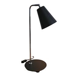 LAMPARA DE MESA PEPA NEGRO 1 LUZ E27