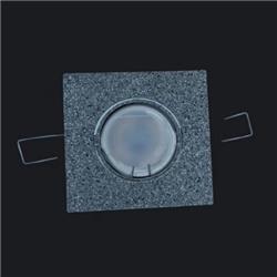 EMBUTIDO POLICARBONATO CUADRADO PIEDRA GRIS GU10 94MM X 94MM