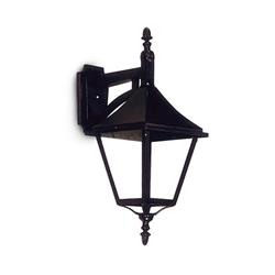 FAROL 80/A C/BRAZO INVERTIDO ALUMINIO NEGRO E27 IP23 