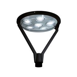 CABEZAL 8020/5 ALUMINIO NEGRO 6 LUCES AR111 IP44 