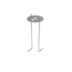 ACCESORIO DE AMURAR PARA CABEZAL URO Ø59 Y Ø86  Ø60x172MM
