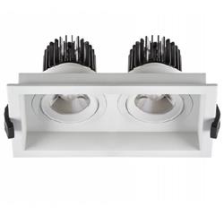 EMBUTIDO FEDRO C BLANCO RECEDIDO 2x7W 3000K 50° 1099LM DIM DALI IP20
