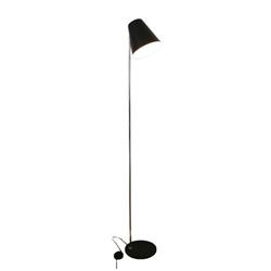 LAMPARA DE PIE MONA NEGRO 1 LUZ E27 160CM ALTURA TOTAL