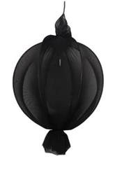 COLGANTE CIRCULAR CON TUL NEGRO E27 50CM DIAMETRO