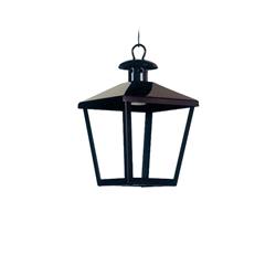 COLGANTE FAROL 43/C HIERRO NEGRO E27