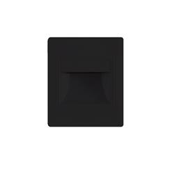 EMBUTIDO DE PARED WEB NEGRO PLASTICO ALTO IMPACTO LED 2W 3000K 