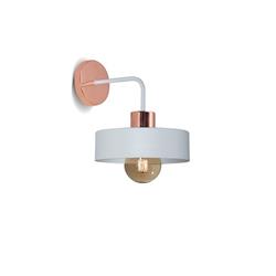 APLIQUE BALCARCE CHAPA 1LUZ BLANCO-COBRE E27 