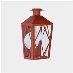 FAROL MONSERRAT OXIDADO CON REJA Y SOMBRERO E27