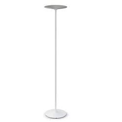 LAMPARA DE PIE HI HAT ALUMINIO MICROTEXTURADO BLANCO LED 2 X 15.7W 3000K