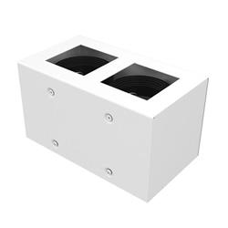 PLAFON P4111/D RECTANGULAR MULTIORIENTABLE BLANCO 2 LUCES GU10