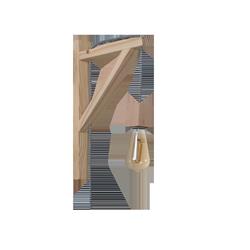 APLIQUE MENSULA RETRO MADERA M1