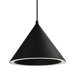 COLGANTE THAI NEGRO ANILLO LED 18W 3000K + E27  32.0CM DIAMETRO X 24.0CM DE ALTO