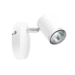 APLIQUE HAFDIS BLANCO DETALLE CROMO 1 LUZ GU10