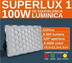 PROYECTOR LED 50W (EQ.100W) ANTIV. IP67 ROJO
