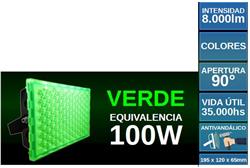 PROYECTOR LED 50W (EQ.100W) ANTIV. IP67 VERDE