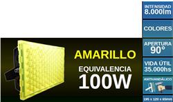 PROYECTOR LED 50W (EQ.100W)ANTIVAND.IP67 AMARILLO