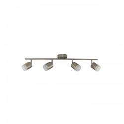 PLAFON SALOMON IV 4LUCES LED COB INTEGRADO 20W 3000K ALUMINIO PULIDO 76.0CM DE LARGO 220V