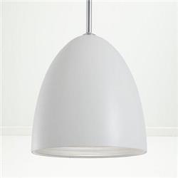 COLGANTE ARIK MINI BLANCO CON INTERIOR ACANALADO METALICO E27