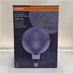 LAMP.LED FILAMENTO GLOBE BLACK 5W-BLANCO NEUTRO 40