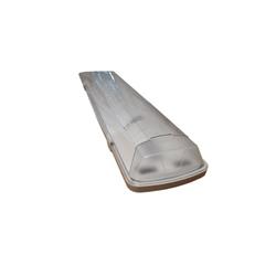 ARTEFACTO ESTANCO POLARIS 220 GRIS PARA 2 TUBOS 20W NO INCLUIDO IP65 (95MM x 1270MM x 94MM)