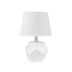 LAMPARA DE MESA HARBOUR CERÁMICA BLANCA CON PANTALLA E27