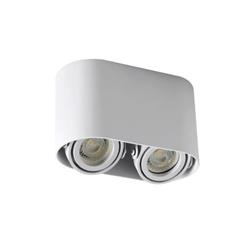 PLAFON MULTIX BALCON GU10 2 LUCES BLANCO