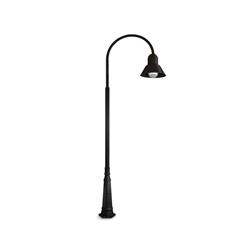 FAROLA 8500 NEGRA CON COLUMNA MODELO N 1 LUZ E40 IP44