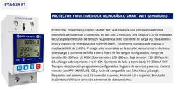 PROT. V-A 2x63A WIFI +KWh PVA-63AP1 SMART WIFI