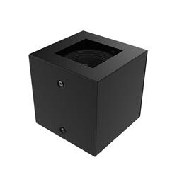 PLAFON P4111/D CUADRADO MULTIORIENTABLE NEGRO 1 LUZ GU10