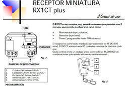 KIT CONTROL REMOTO MONOESTABLE/BIESTABLE 12VCC