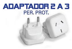*FICHA ADAPTADOR 2PERNO REDONDO(M)/3PERNO CHATO(H)